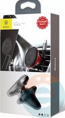 Держатель автомобильный Baseus SUGX-A0S в воздуховод серебристый - фото 19840