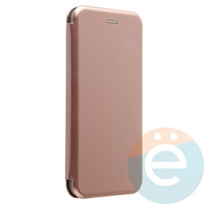 Чехол книжка боковой Fashion Case для Huawei P30 Lite розово-золотистый - фото 25584