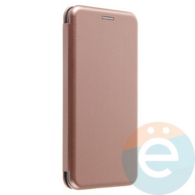 Чехол книжка боковой Fashion Case для Pocophone F1 розово-золотистый - фото 20230