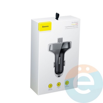 Автомобильное зарядное устройство Baseus CCTM-01 2USB 3.4A + Громкая связь черное - фото 23255