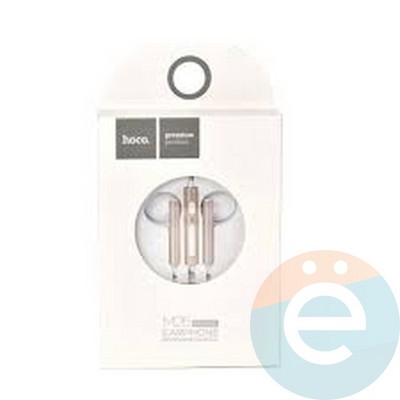 Наушники HOCO M26 с микрофоном золотистые - фото 26752