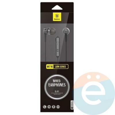 Наушники Baseus WEBASEEJ-LAOG чёрные - фото 26932