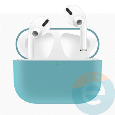Чехол силиконовый для наушников Apple AirPods Pro ультра-тонкий Mint Green - фото 30103