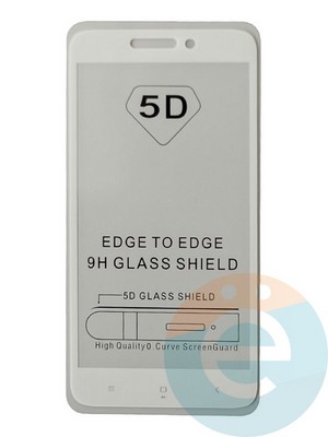 Защитное стекло 9D с полной проклейкой на Xiaomi Redmi 4x белое - фото 35462