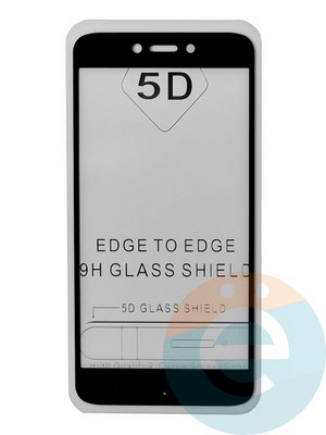 Защитное стекло 9D с полной проклейкой на Xiaomi Redmi 4x черное - фото 35463