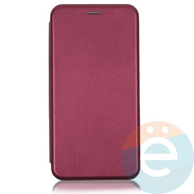 Чехол книжка боковой Fashion Case для Realme Narzo N55/C55 бордовый - фото 62442