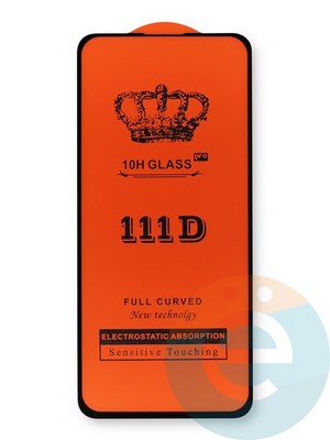 Защитное стекло 9D с полной проклейкой на Huawei Honor 9C черное - фото 38778