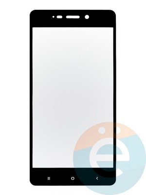 Защитное стекло 2D полноэкранное на Xiaomi Redmi 4 черное - фото 44899
