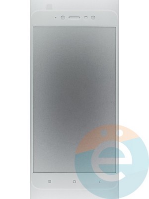 Защитное стекло 2D полноэкранное на Xiaomi Redmi Note 5A белое - фото 44924