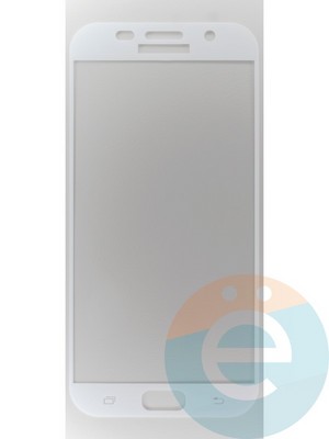 Защитное стекло 2D полноэкранное на Samsung Galaxy A7 (2017) SM-A720 белый - фото 45489