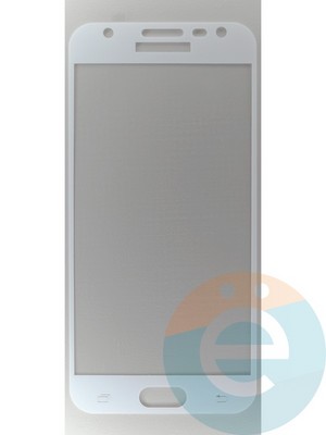 Защитное стекло 2D полноэкранное на Samsung Galaxy J3 SM-J330 (2017) белое - фото 45503