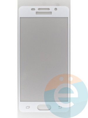 Защитное стекло 2D полноэкранное на Samsung Galaxy A3 (2016) SM-A310 белое - фото 45516