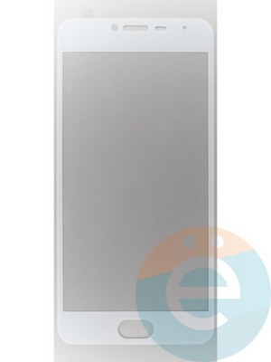 Защитное стекло 2D полноэкранное на Meizu M3 mini белое - фото 45529