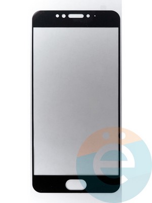 Защитное стекло 2D полноэкранное на Meizu MX6 черное - фото 45543