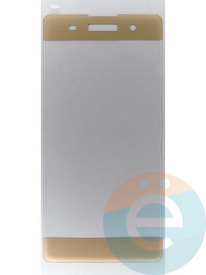 Защитное стекло 2D полноэкранное на Sony Xperia XA золотистое - фото 45548