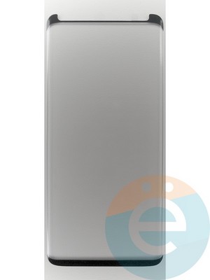 Защитное стекло 2D полноэкранное (с закруглёнными краями) на Samsung Galaxy S9 Plus черное - фото 45661