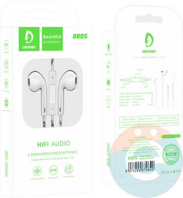 Гарнитура Denmen DR05 1.2м белая - фото 46016