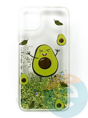 Накладка Переливашка на Apple iPhone 11 авокадо - фото 47266
