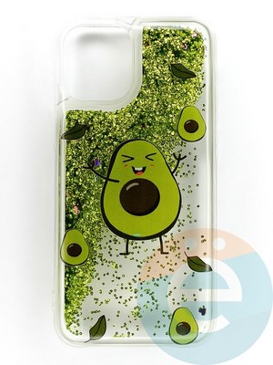 Накладка Переливашка на Apple iPhone 13 Mini авокадо - фото 47287