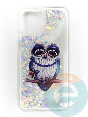 Накладка Переливашка на Apple iPhone 13 Mini сова - фото 47290