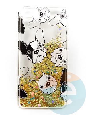 Накладка Переливашка на Huawei Y5 2018/Honor 7A бульдожек - фото 47328