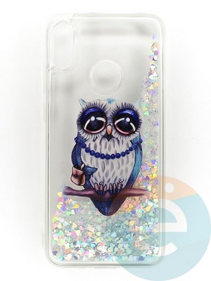 Накладка Переливашка на Huawei Y6 2019/Honor 8A сова - фото 47344