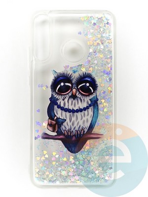Накладка Переливашка на Huawei Y7P/P 40 Lite E/Honor 9C сова - фото 47349
