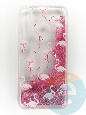 Накладка Переливашка на Huawei Y7P/P 40 Lite E/Honor 9C фламинго - фото 47350