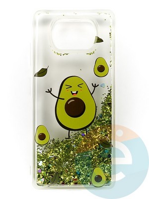 Накладка Переливашка на Poco X3 авокадо - фото 47361