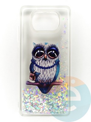 Накладка Переливашка на Poco X3 сова - фото 47364