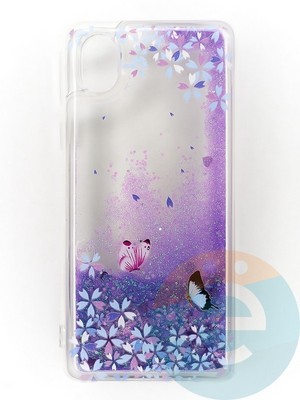 Накладка Переливашка на Samsung Galaxy A01 Core бабочки - фото 47367
