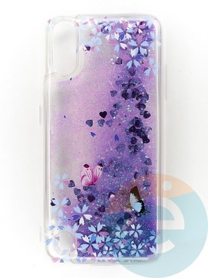 Накладка Переливашка на Samsung Galaxy A01 бабочки - фото 47372