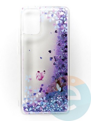 Накладка Переливашка на Samsung Galaxy A02S бабочки - фото 47377
