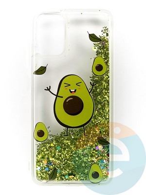 Накладка Переливашка на Samsung Galaxy A03S авокадо - фото 47381