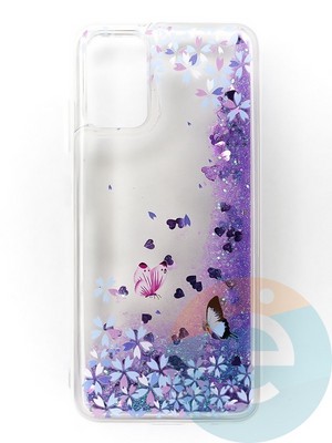 Накладка Переливашка на Samsung Galaxy A03S бабочки - фото 47382