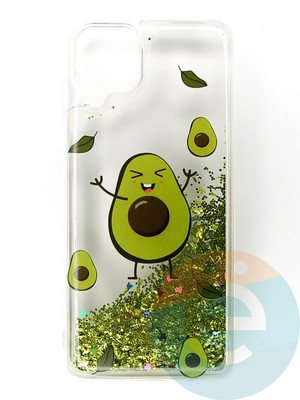 Накладка Переливашка на Samsung Galaxy A12 авокадо - фото 47386