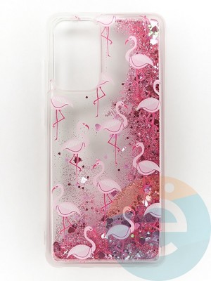 Накладка Переливашка на Samsung Galaxy A52 фламинго - фото 47400