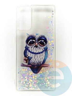 Накладка Переливашка на Samsung Galaxy S20FE сова - фото 47404