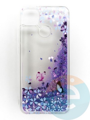 Накладка Переливашка на Xiaomi Redmi 9C/10A бабочки - фото 47427