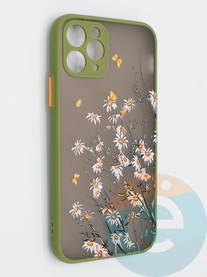 Накладка пластиковая с картинкой для Apple iPhone 11 Pro хаки - фото 47822
