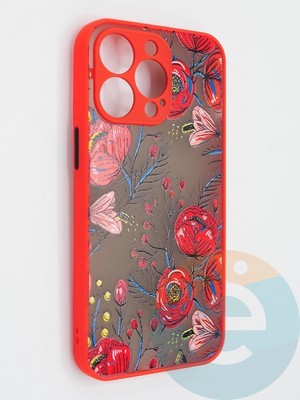 Накладка пластиковая с картинкой для Apple iPhone 13 Pro красная - фото 47876
