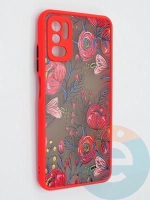 Накладка пластиковая с картинкой для Poco M3 Pro/Redmi Note 10 5G красная - фото 47914