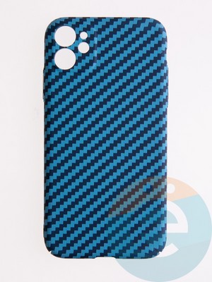 Накладка пластиковая Unique case (в коробке) для Apple iPhone 11 голубая - фото 54389