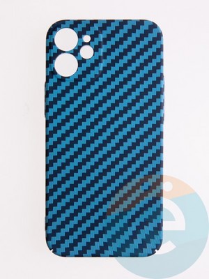 Накладка пластиковая Unique case (в коробке) для Apple iPhone 12 Mini голубая - фото 54404