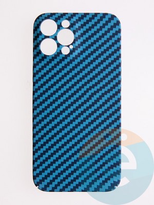 Накладка пластиковая Unique case (в коробке) для Apple iPhone 12 Pro Max голубая - фото 54417