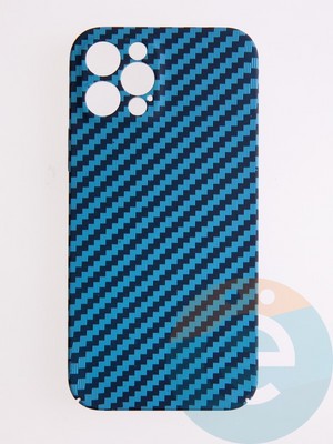 Накладка пластиковая Unique case (в коробке) для Apple iPhone 12 Pro голубая - фото 54432