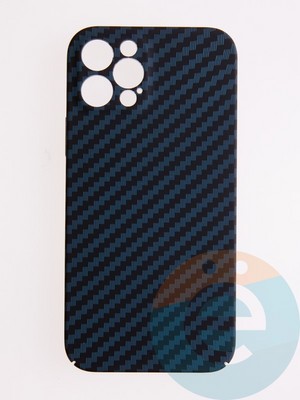 Накладка пластиковая Unique case (в коробке) для Apple iPhone 12 Pro синяя - фото 54441