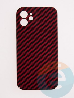 Накладка пластиковая Unique case (в коробке) для Apple iPhone 12 красная - фото 54453