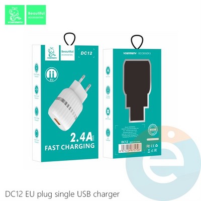 СЗУ Denmen DC012 5V 2A черное - фото 56589