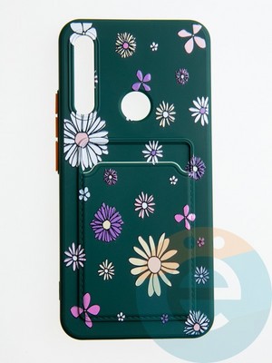 Накладка силиконовая Summer с кардхолдером для Huawei P Smart Z/Honor 9X зеленая - фото 59008